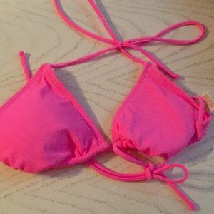 Hot pink bikini top